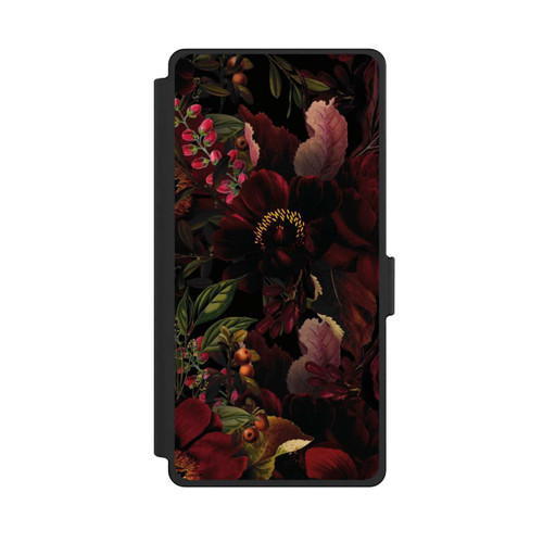 Samsung Galaxy S25 Ultra NIVOflip Dunkle Rote Vintage Barock Rosen