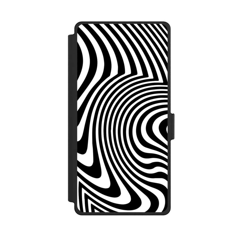 Galaxy S25 Ultra NIVOflip Vagues noires et blanches