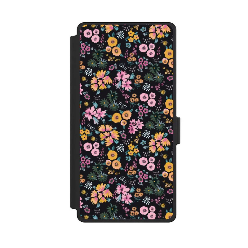 Galaxy S25 Ultra NIVOflip Petites Fleurs colorées Noir 2