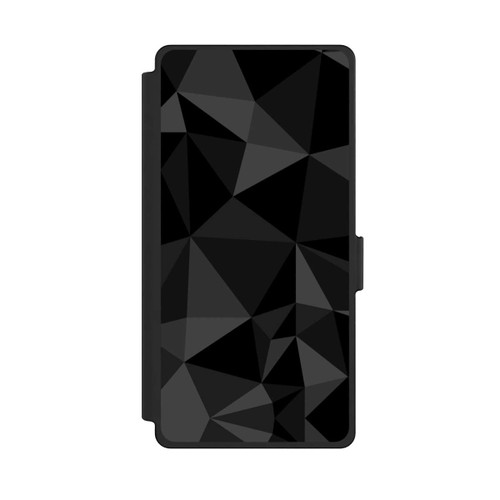Samsung Galaxy S25 Ultra NIVOflip Polygon Pattern Black