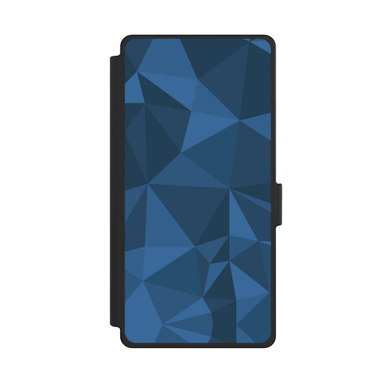 Galaxy S25 Ultra NIVOflip Polygon Pattern Blue