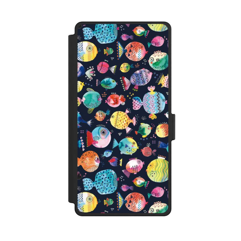 Galaxy S25 Ultra NIVOflip Strandkugelfische Kinder Marineblau