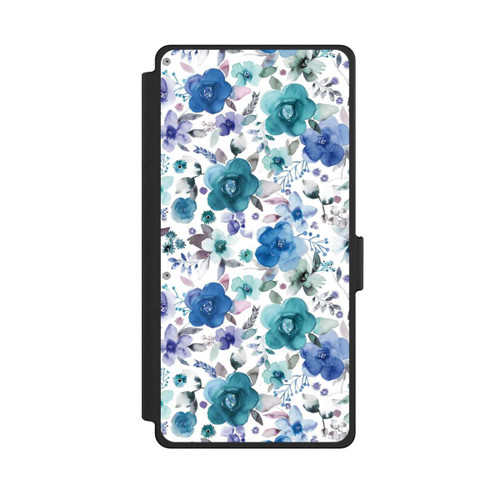 Samsung Galaxy S25 Ultra NIVOflip Winterblumensträuße Blau