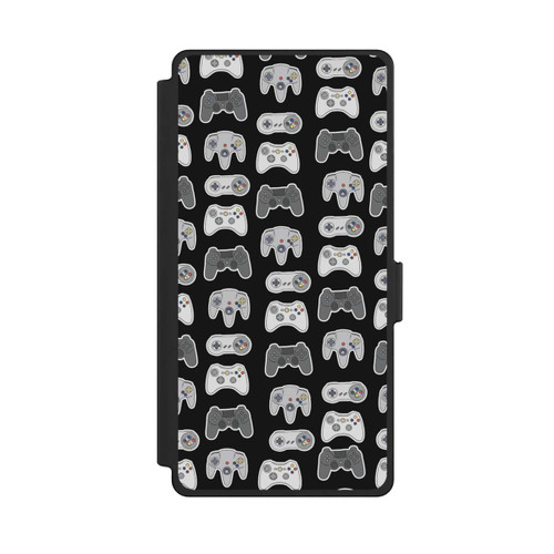 Samsung Galaxy S25 Ultra NIVOflip Controller Pattern Black Background