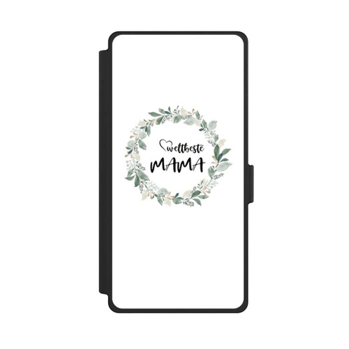 Samsung Galaxy S25 Ultra NIVOflip Weltbeste Mama Blumenkranz