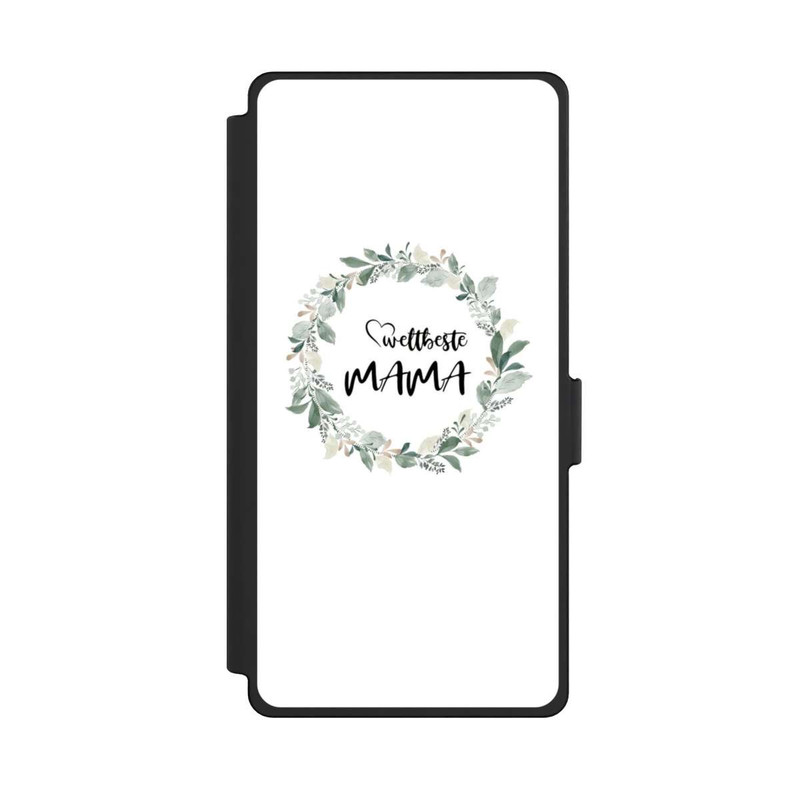 Galaxy S25 Ultra NIVOflip Weltbeste Mama Blumenkranz