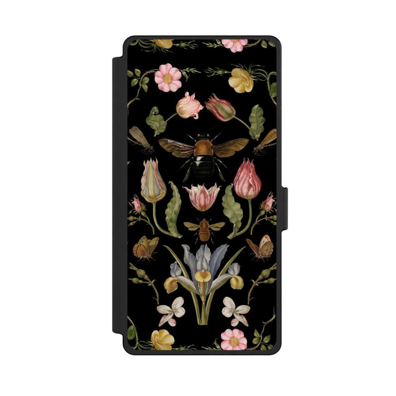 Galaxy S25 Ultra NIVOflip Wild Flower and Bee Black