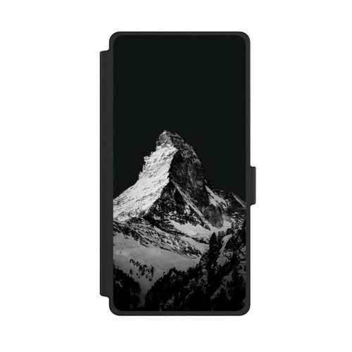 Samsung Galaxy S25 Ultra NIVOflip Snow Capped Mountains Grayscale