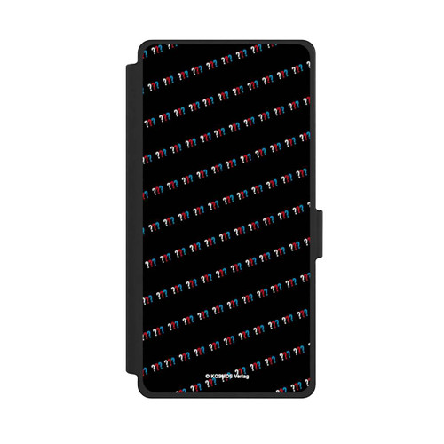 Samsung Galaxy S25 Ultra NIVOflip Drei Fragezeichen Muster Schräg