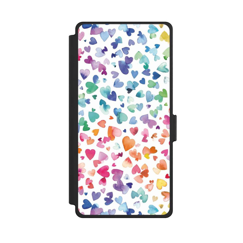Galaxy S25 Ultra NIVOflip Coeurs d'amour aquarelle