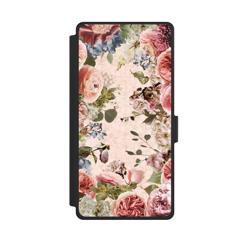 Galaxy S25 Ultra NIVOflip Blumenrahmen Pfingstrosen Pastell