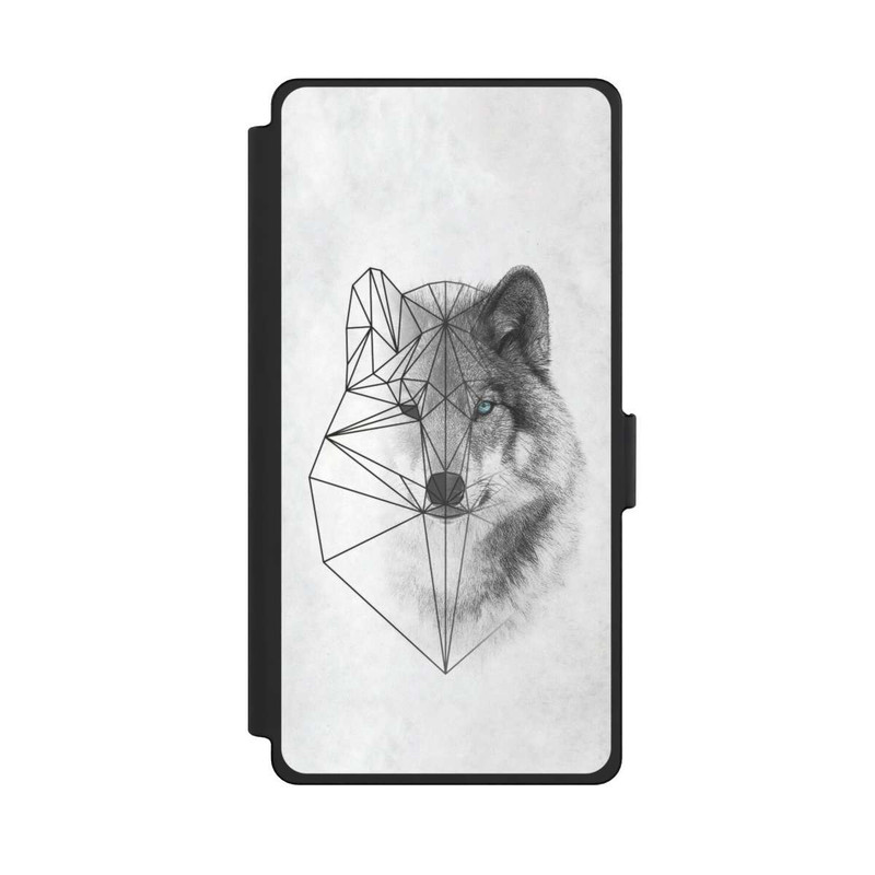Galaxy S25 Ultra NIVOflip Polygonaler Wolf