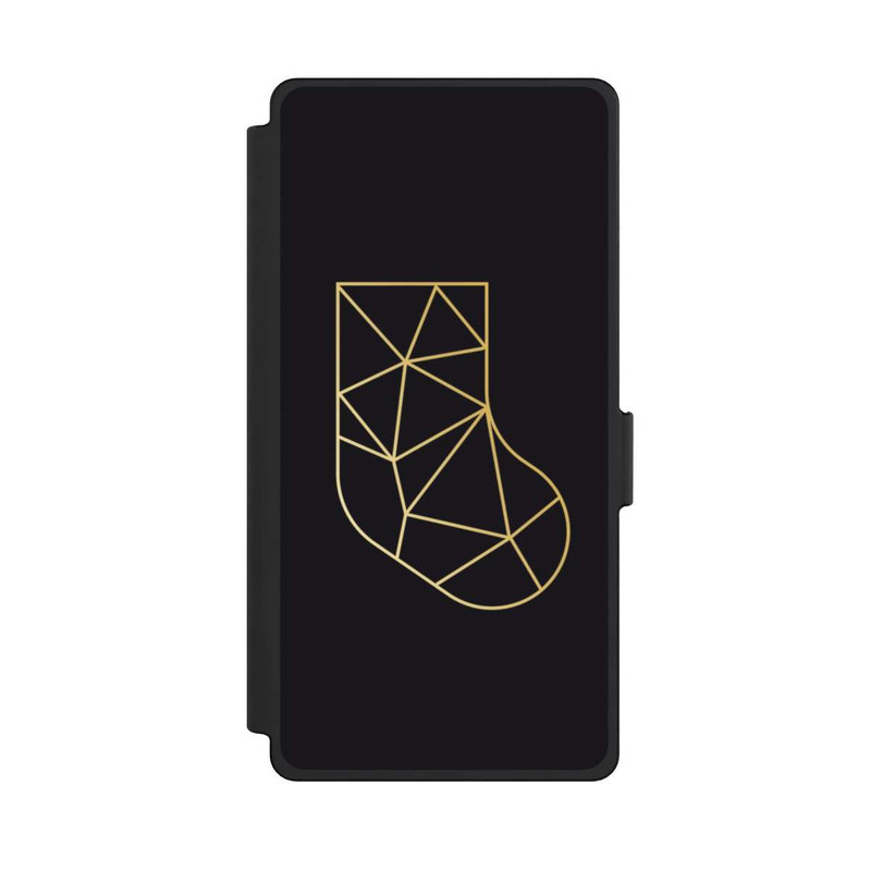 Galaxy S25 Ultra NIVOflip goldene polygonale Socke