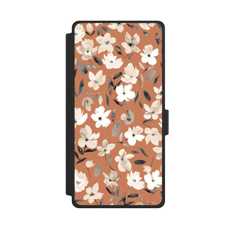Galaxy S25 Ultra NIVOflip Fleurs Fraîches D'Automne Cuivre