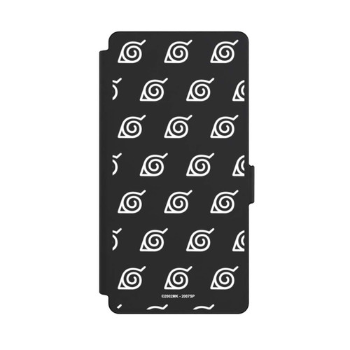Samsung Galaxy S25 Ultra NIVOflip Weißes Konoha-Muster Transparent