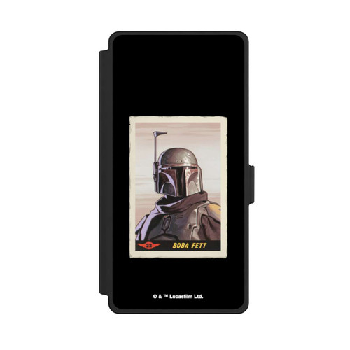 Samsung Galaxy S25 Ultra NIVOflip Boba Fett Badges Schwarzer Hintergrund