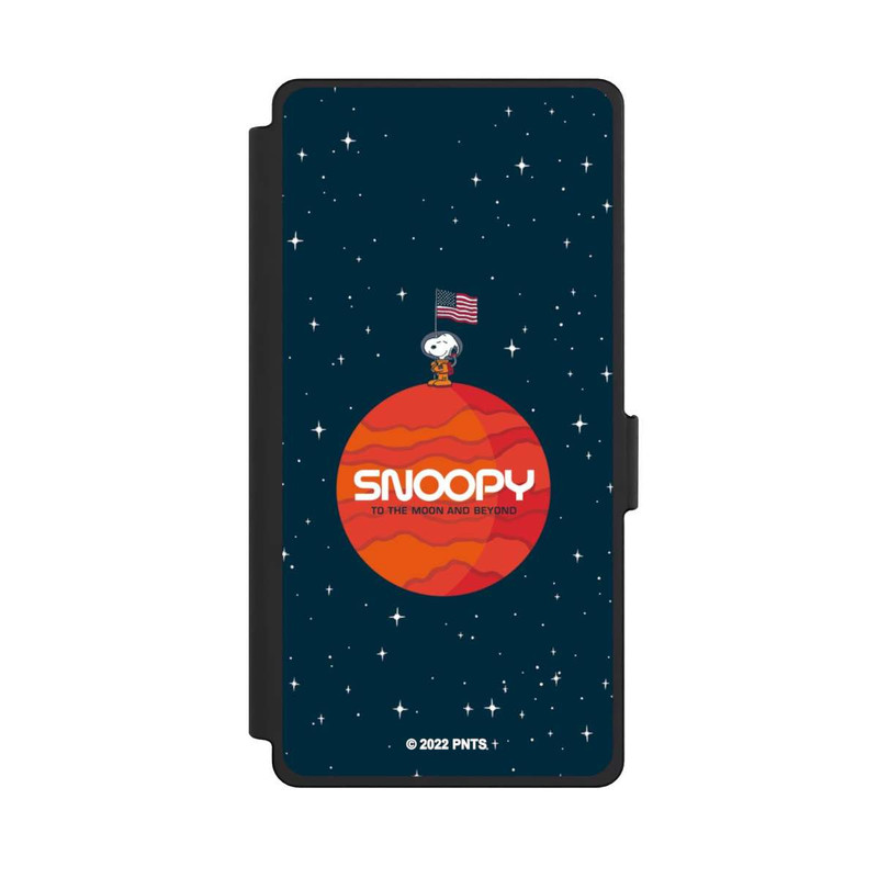 Galaxy S25 Ultra NIVOflip Snoopy Voyageur de l'espace Orange