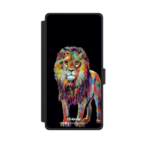Samsung Galaxy S25 Ultra NIVOflip Löwe Bunte Kunst von P.D. Moreno