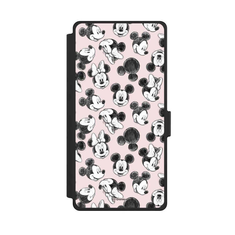 Galaxy S25 Ultra NIVOflip Minnie & Mickey Many Faces Pink