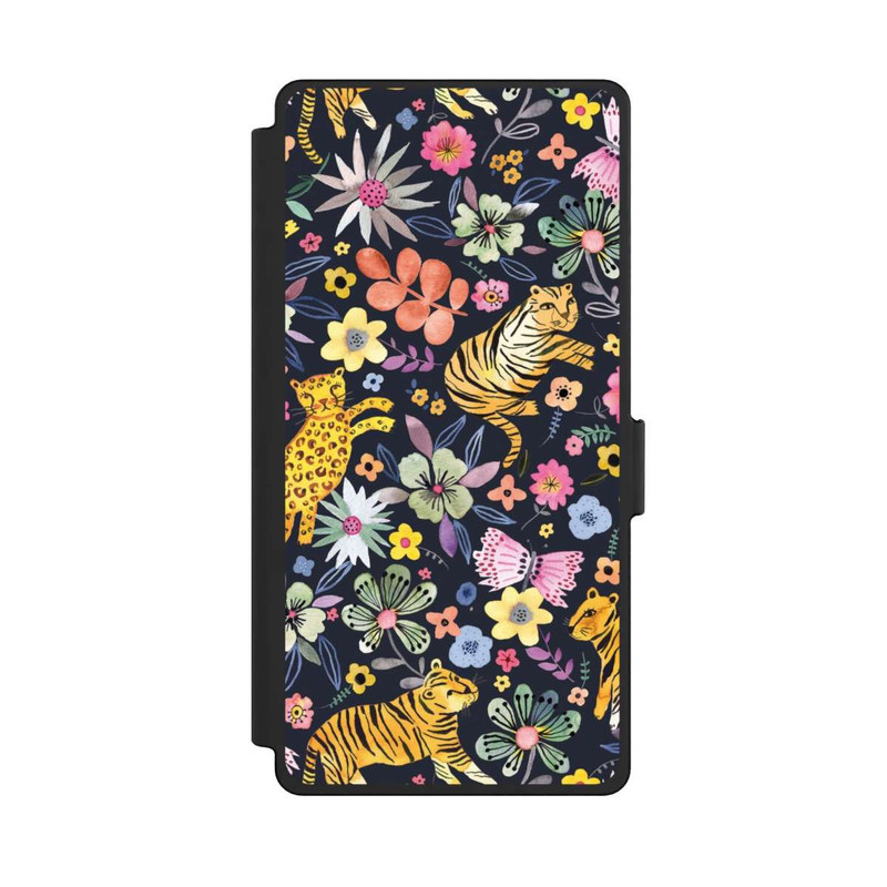 Galaxy S25 Ultra NIVOflip Tigres & Fleurs du Printemps