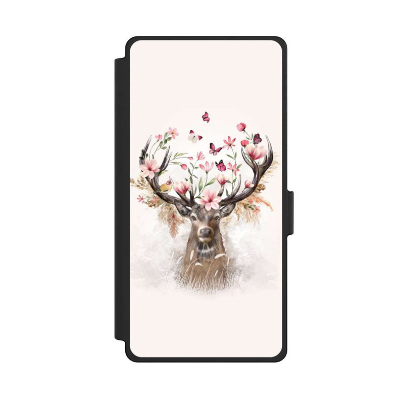 Galaxy S25 Ultra NIVOflip Hirsch Blumen Geweih