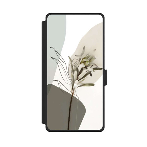 Samsung Galaxy S25 Ultra NIVOflip Boho Line Art Olivgrün