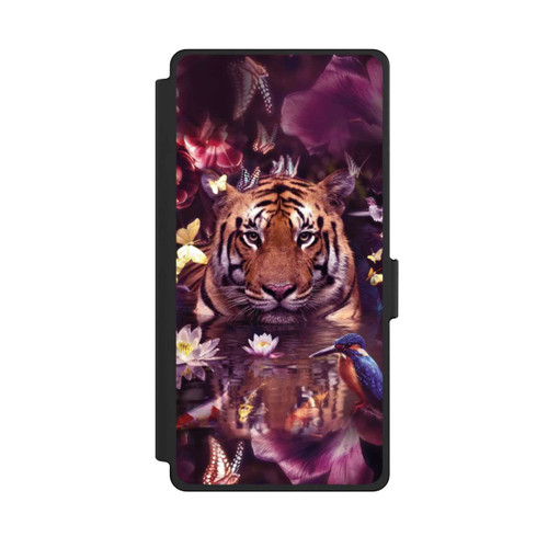 Samsung Galaxy S25 Ultra NIVOflip Tiger Blumenrahmen