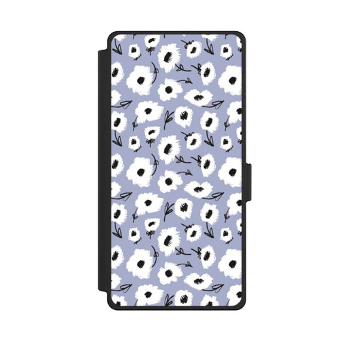 Samsung Galaxy S25 Ultra NIVOflip Pattern Fleurs Lilas