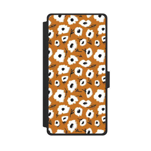 Samsung Galaxy S25 Ultra NIVOflip Flower pattern ocker