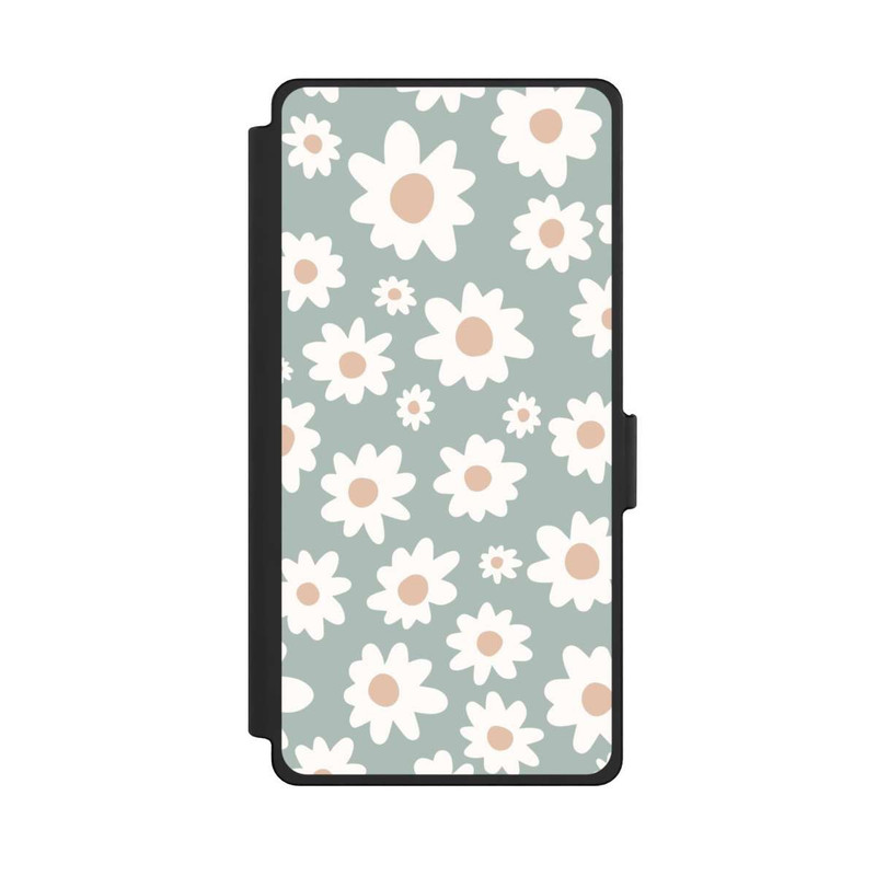 Galaxy S25 Ultra NIVOflip Gänseblümchen Muster grün