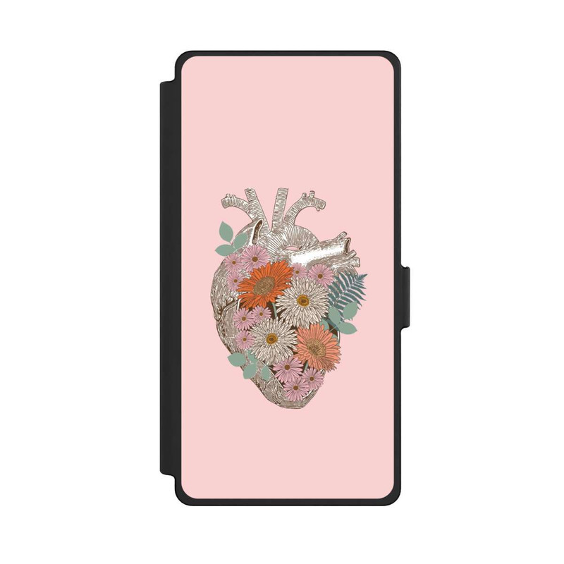 Galaxy S25 Ultra NIVOflip Florales Vintage-Herz