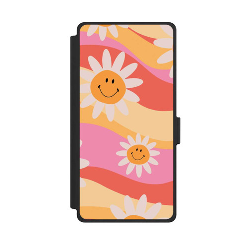 Samsung Galaxy S25 Ultra NIVOflip Retro Smiles Orange Colorful