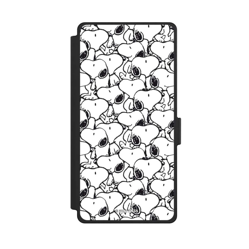 Galaxy S25 Ultra NIVOflip Snoopy Pattern Noir & Blanc