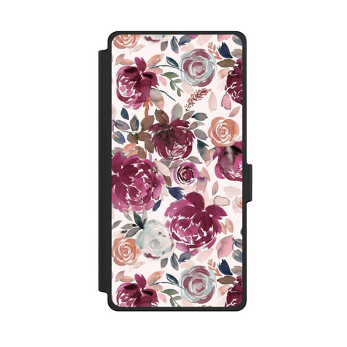 Samsung Galaxy S25 Ultra NIVOflip Pivoines et roses d'automne Rose