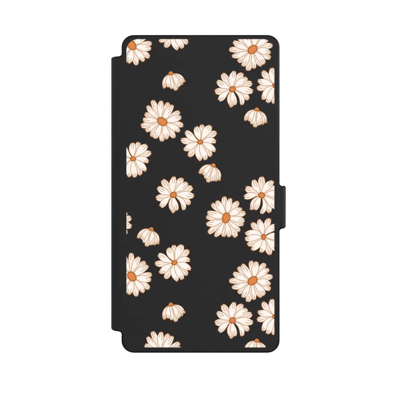 Galaxy S25 Ultra NIVOflip Flowerpower Tapete Weiss