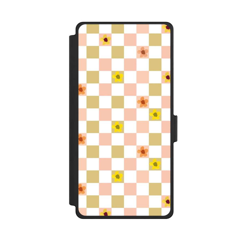 Galaxy S25 Ultra NIVOflip Kariert nostalgische Pastellblumen