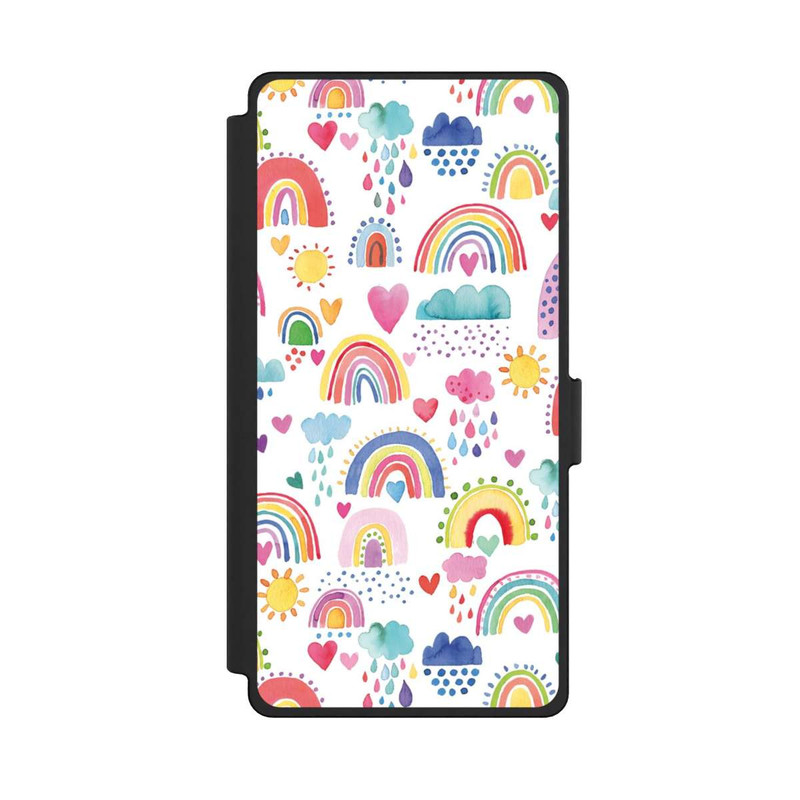 Galaxy S25 Ultra NIVOflip Lovely Rainbows Multi Red