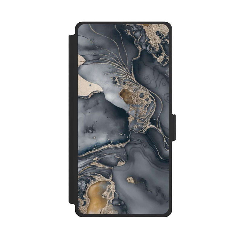 Galaxy S25 Ultra NIVOflip Alcohol Ink Gold Grey