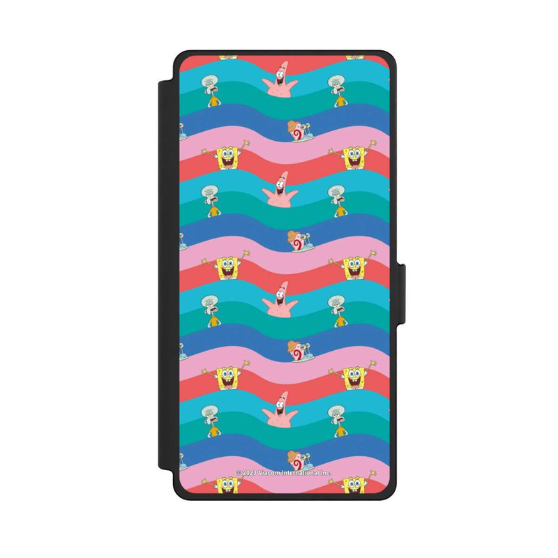Galaxy S25 Ultra NIVOflip Spongebob Freunde Bunte Wellen