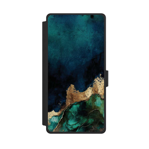 Samsung Galaxy S25 Ultra NIVOflip Petrol Blue Gold