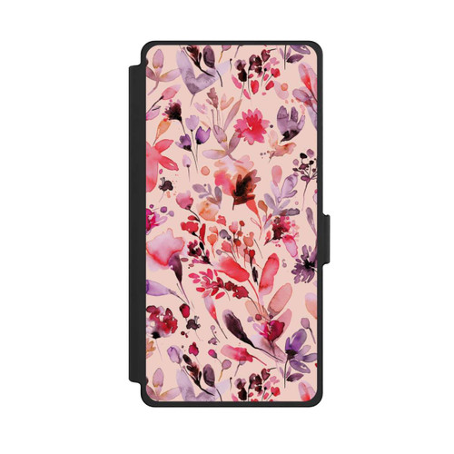 Samsung Galaxy S25 Ultra NIVOflip Künstlerische Blumen Viva Magenta