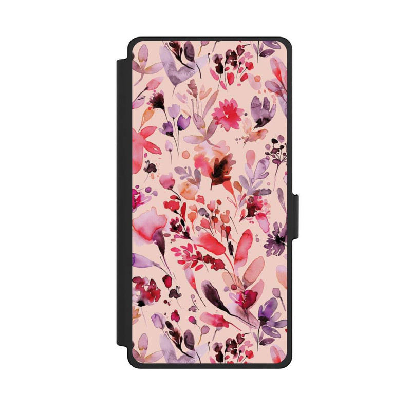 Galaxy S25 Ultra NIVOflip Fleurs artistiques Viva Magenta