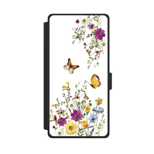 Samsung Galaxy S25 Ultra NIVOflip Papillons et fleurs colorées