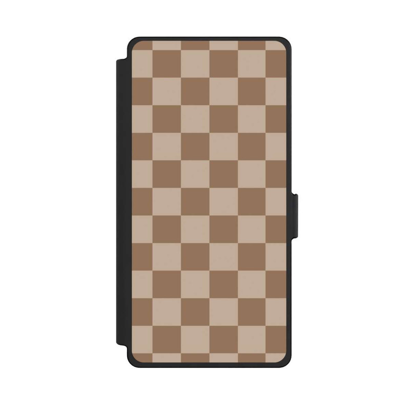 Galaxy S25 Ultra NIVOflip Carreaux marron