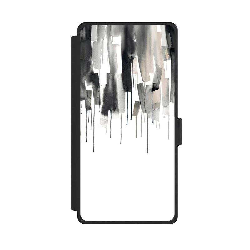 Galaxy S25 Ultra NIVOflip Watery Stripes Japandi Black
