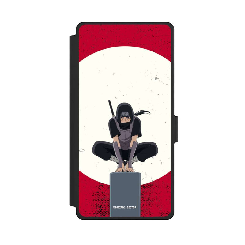 Galaxy S25 Ultra NIVOflip Itachi Uchiha Symbol Roter Hintergrund
