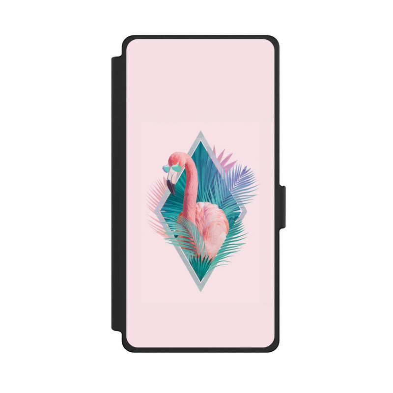 Galaxy S25 Ultra NIVOflip Tropical Leaves Flamingo