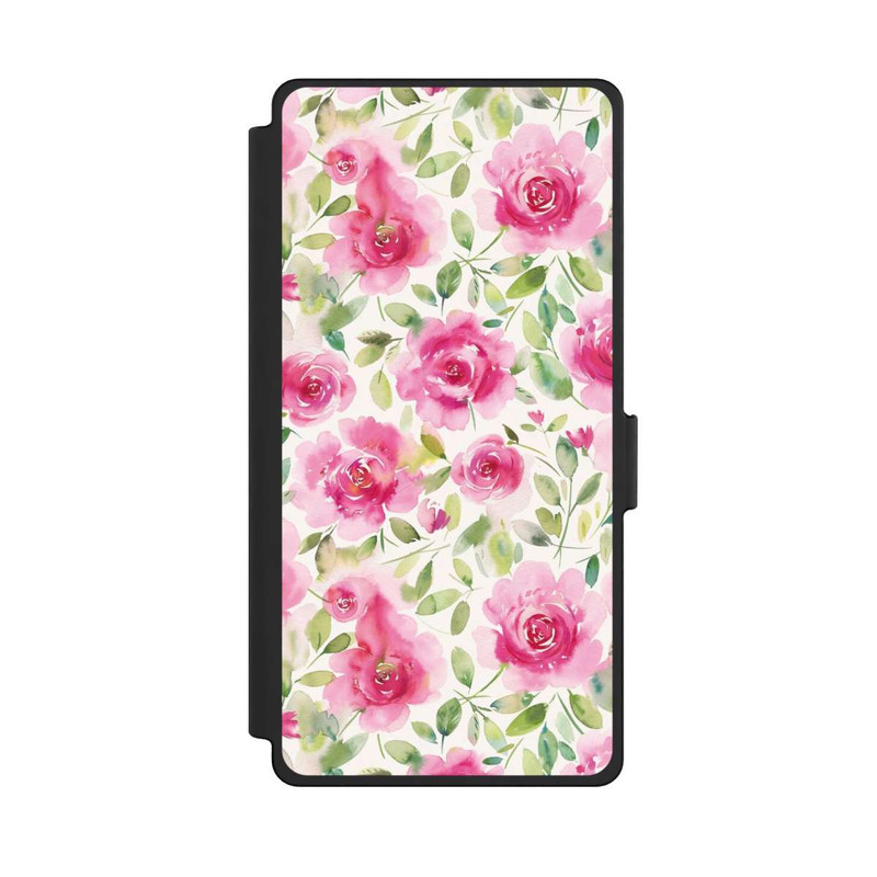 Galaxy S25 Ultra NIVOflip Aquarelle de roses fraîches