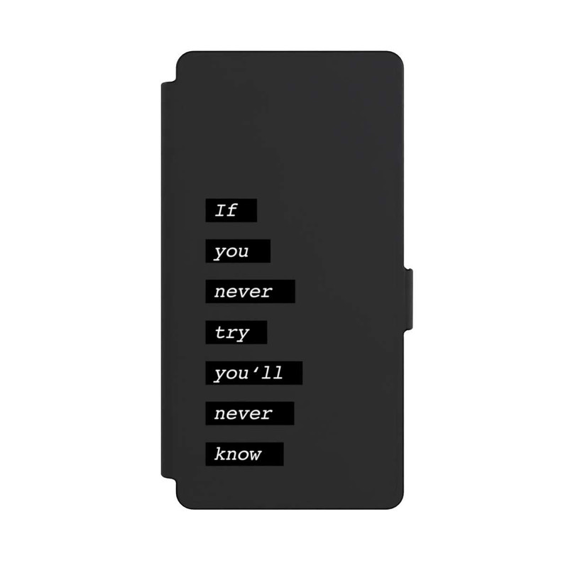 Galaxy S25 Ultra NIVOflip If You Try Black Transparent