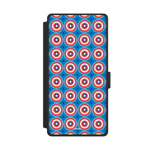 Samsung Galaxy S25 Ultra NIVOflip Captain American Shield Pattern